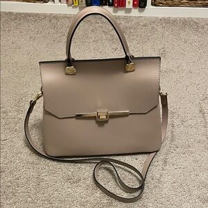 Cielo Celeste Taupe Handbag Made in Italy